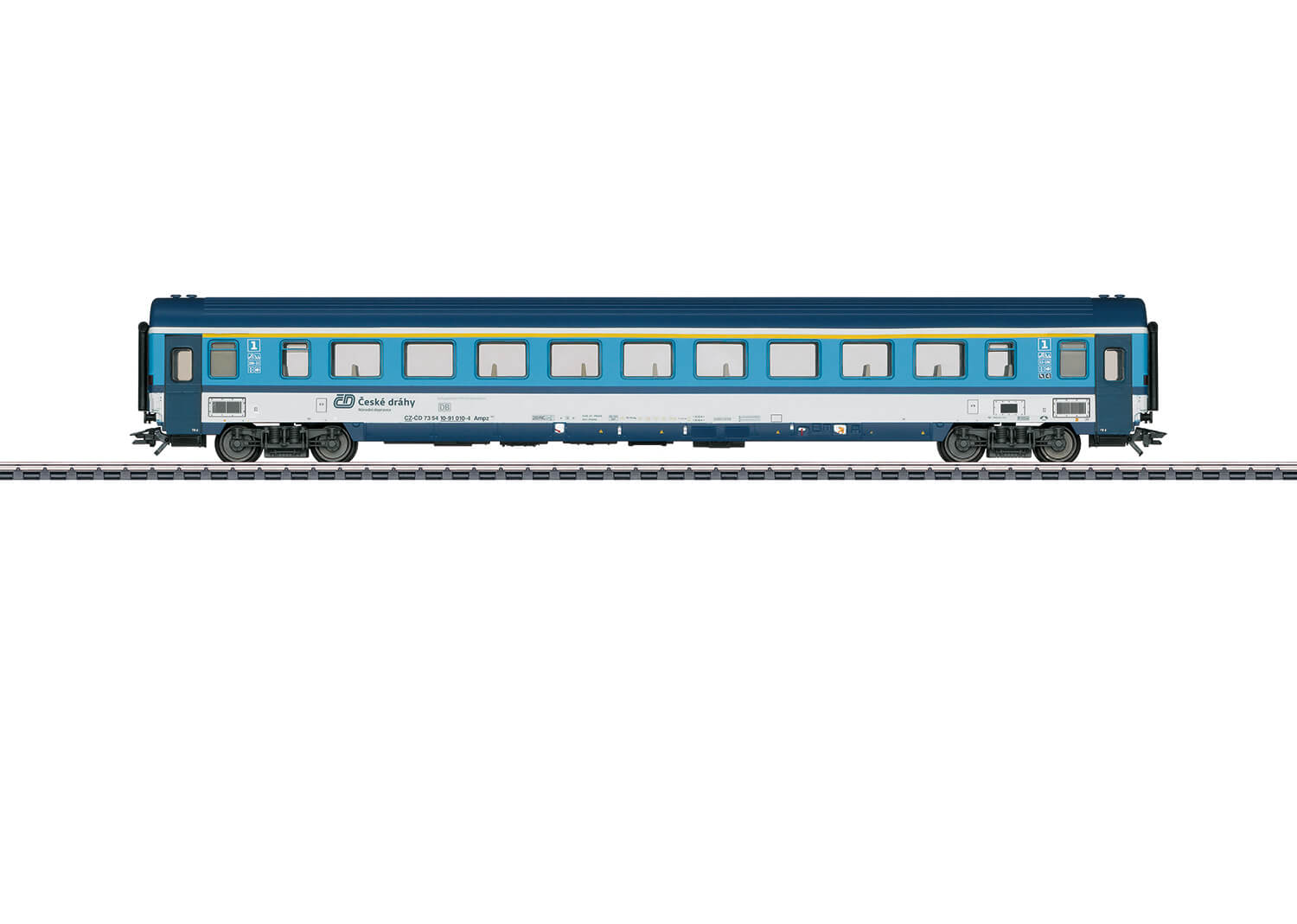 Märklin 43762 H0 Reisezugwagen Apmz 1. Klasse der Tschechischen Staatsbahn