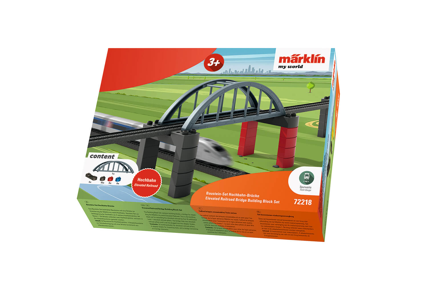 Märklin 72218 my world - Baustein-Set Hochbahn-Brücke