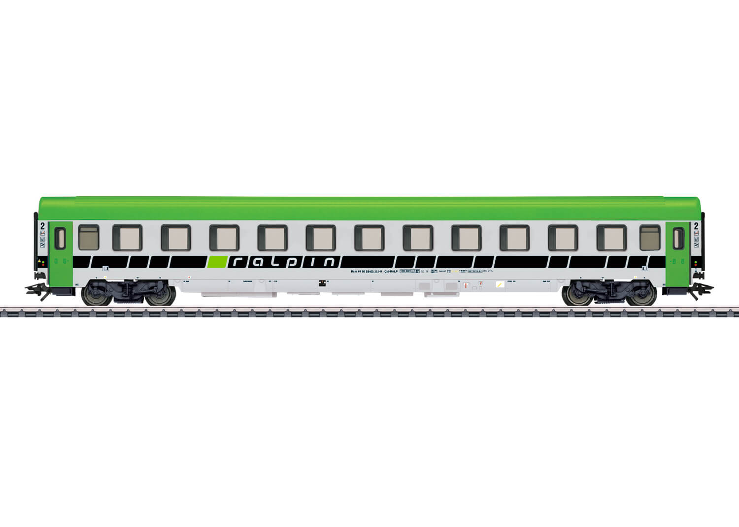 Märklin 43613 H0 Begleitwagen / Reisezugwagen Bcm der Ralpin AG Olten