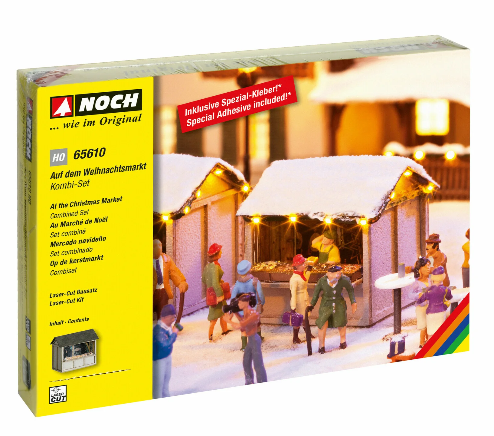 NOCH 65610 Kombi-Set Auf dem Weihnachtsmarkt