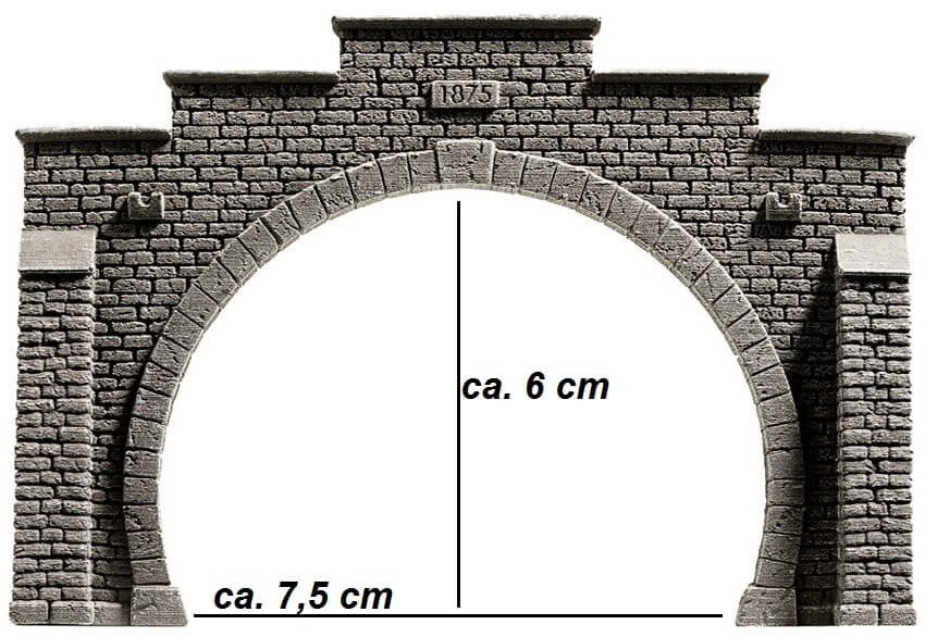NOCH 34852 Tunnel-Portal, 2-gleisig