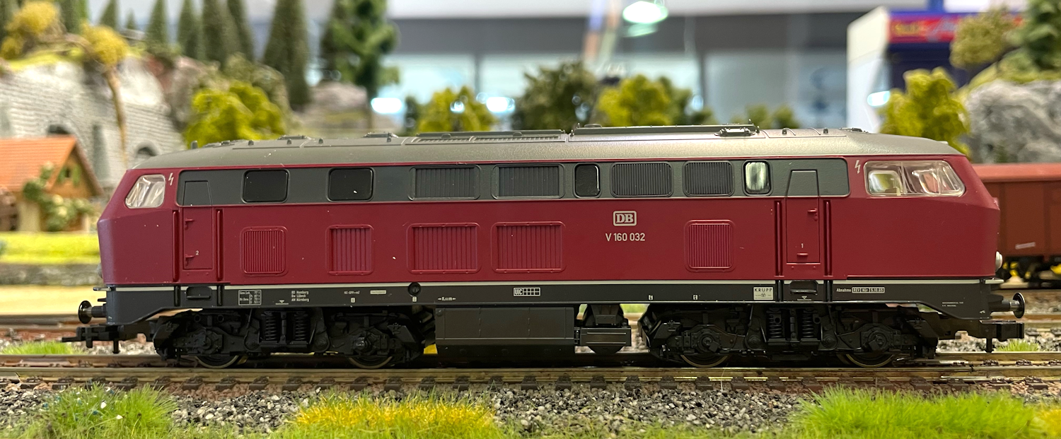 Diesellok V 160 032 der DB mit Sound Gleichstrom Fleischmann
