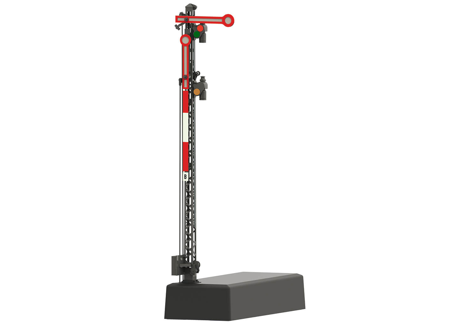 Märklin 70414 H0 Profi Formsignal Hauptsignal mit Gittermast 3 begriffig mit grauem Mast