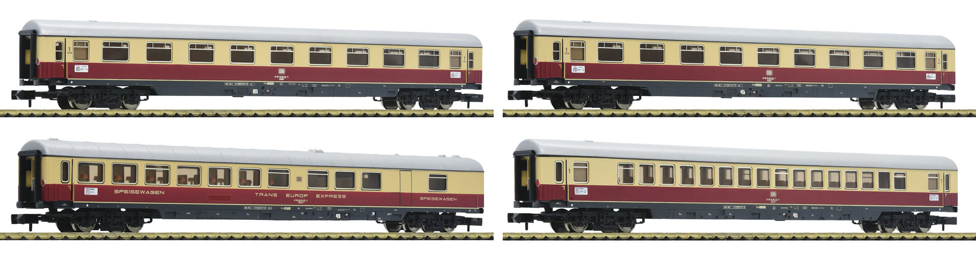 FLEISCHMANN 881905 Spur N Reisezugwagenset TEE 22/23 „Van Beethoven“ der DB