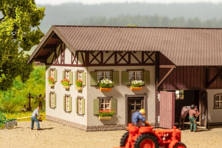 NOCH 14009 Blumenkästen blühend rot weiß gelb