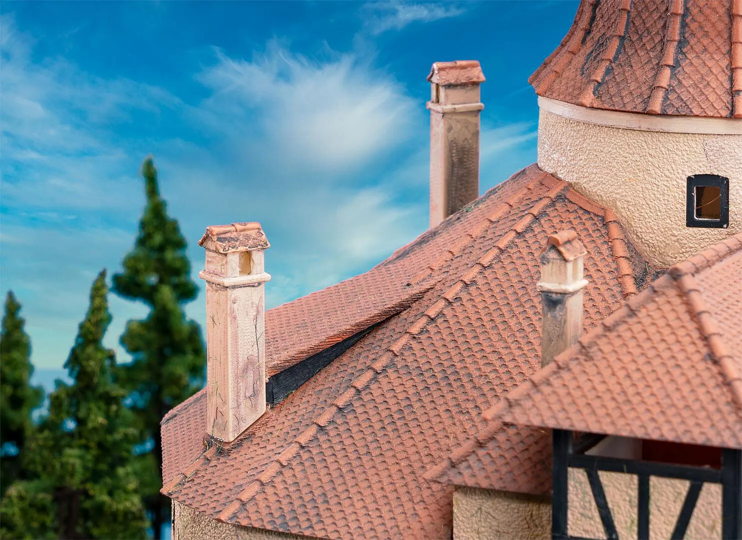 Faller H0 180858 4 Schornsteine