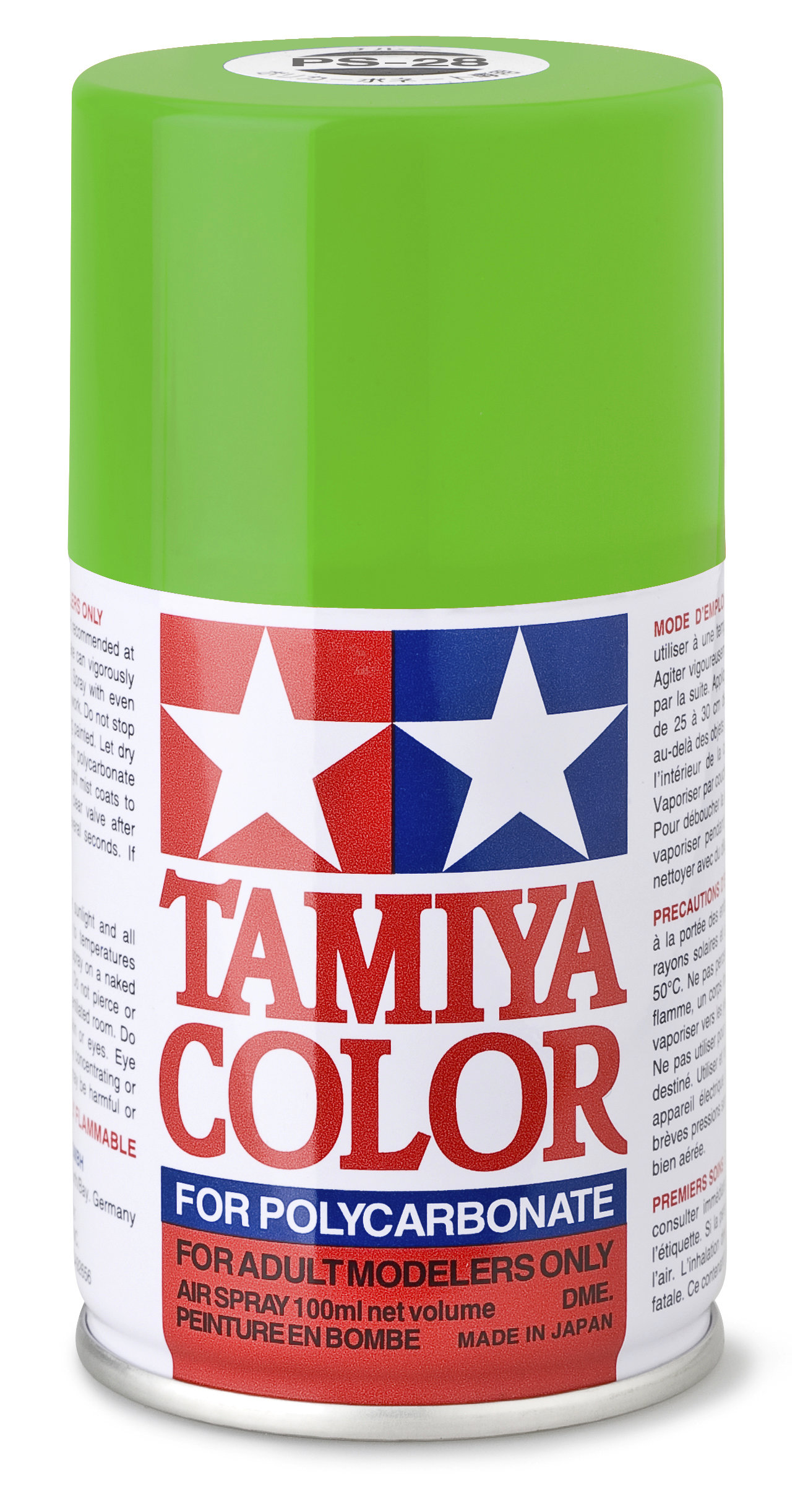 TAMIYA 300086028 PS 28 NEON-GRÜN Polycarbonat 100ml