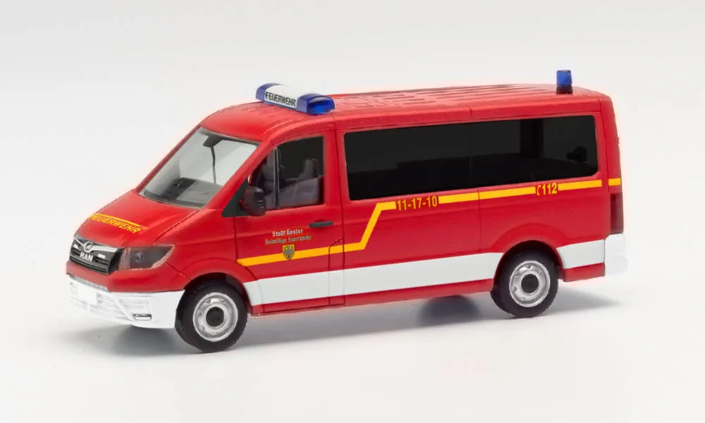 Herpa 096157 MAN TGE Bus FD Feuerwehr Goslar