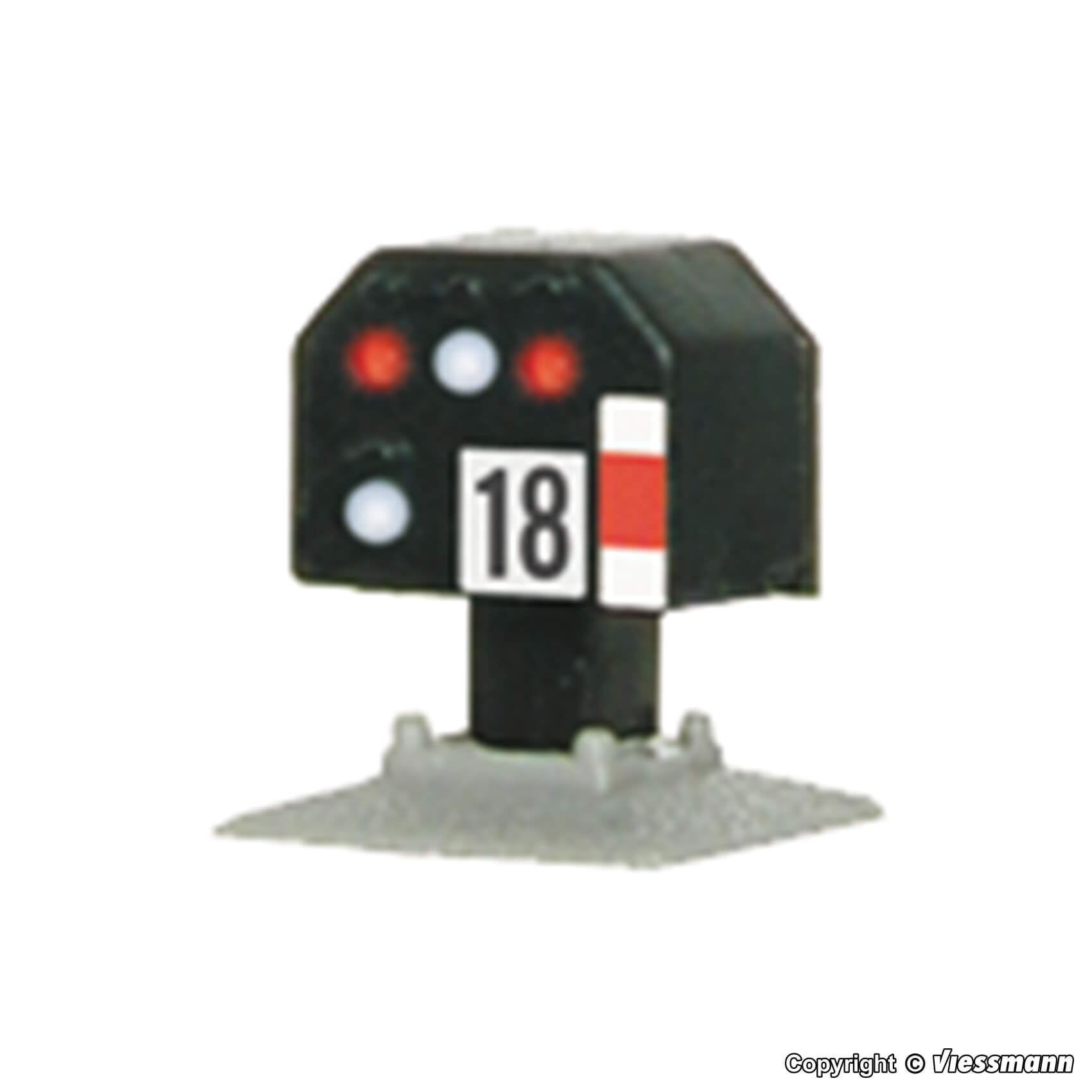 Viessmann 4418 N Licht-Sperrsignal nieder