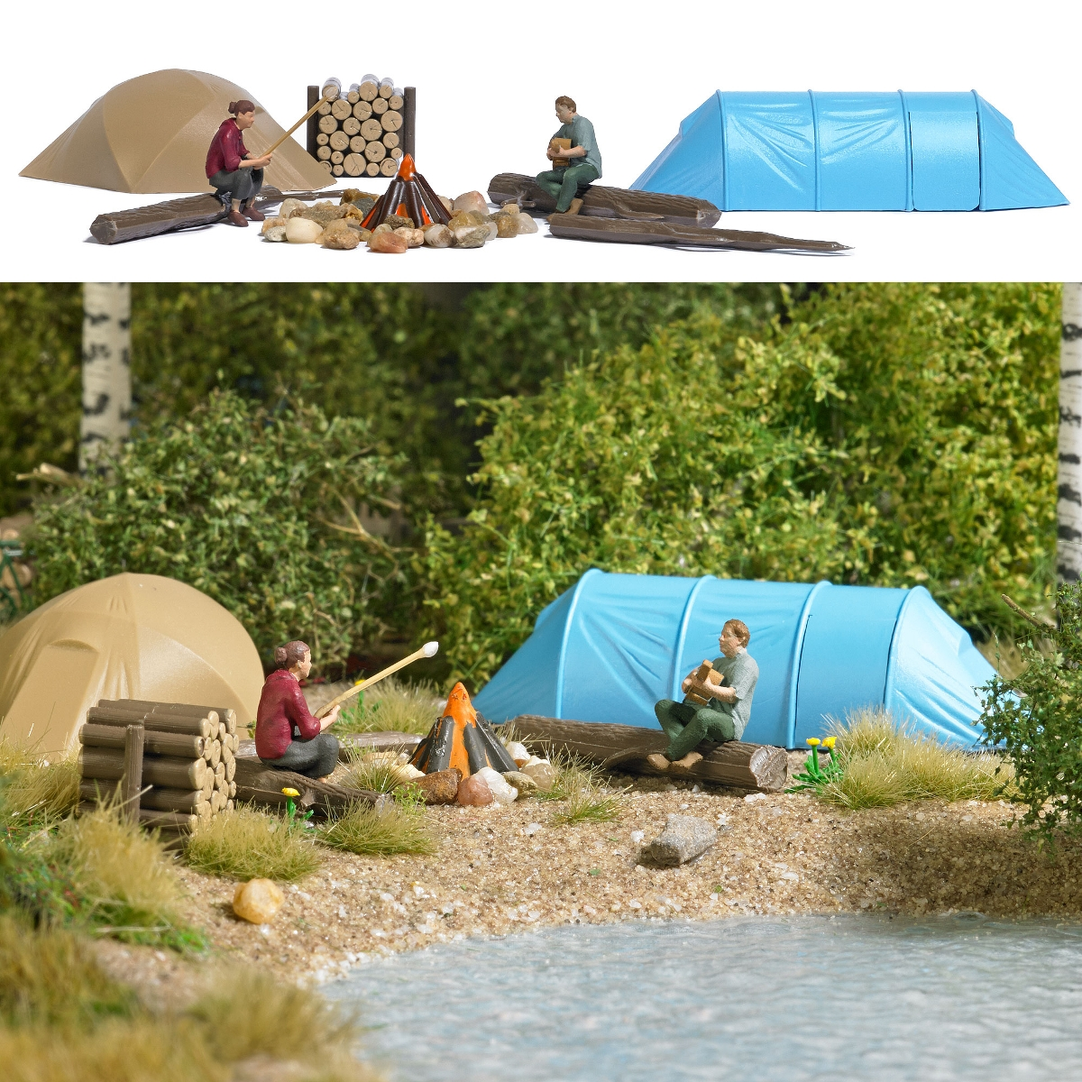 Busch 79823 Action Set Wildcamping 