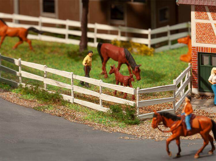 FALLER 180416 H0 Koppelzaun weiß