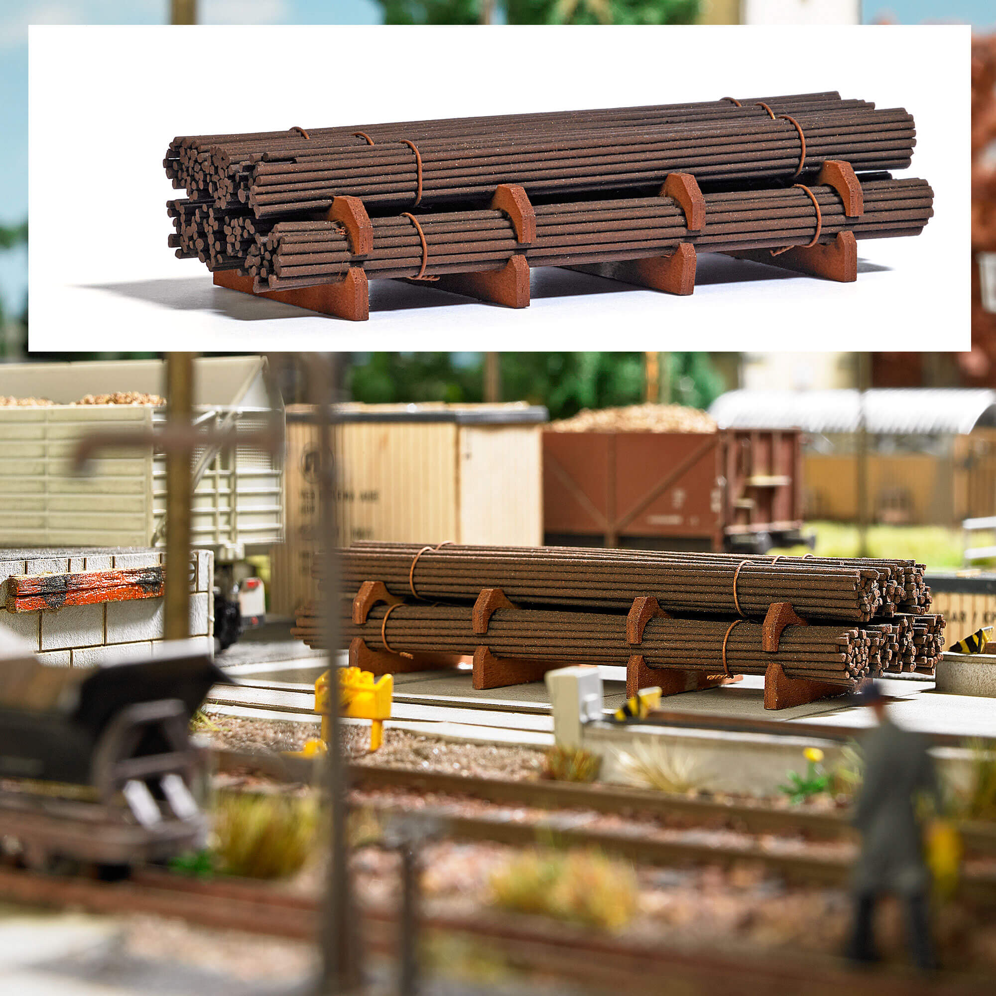 BUSCH 1687 H0 Ladegut Stahlbündel