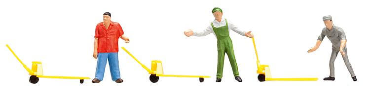 Faller 151096 Fabrikarbeiter mit Hubwagen