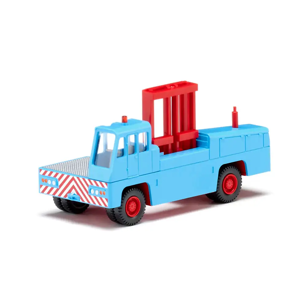 Wiking 066703 Seitenstapler hellblau rot