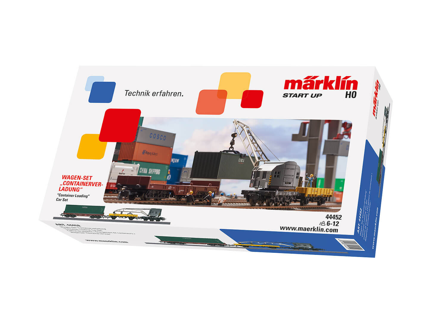 Märklin 44452 Start up H0 Wagen-Set Containerverladung