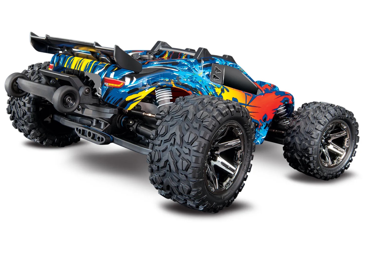 TRAXXAS® 67076-4RED Rustler 4x4 VXL rot/gelb RTR 