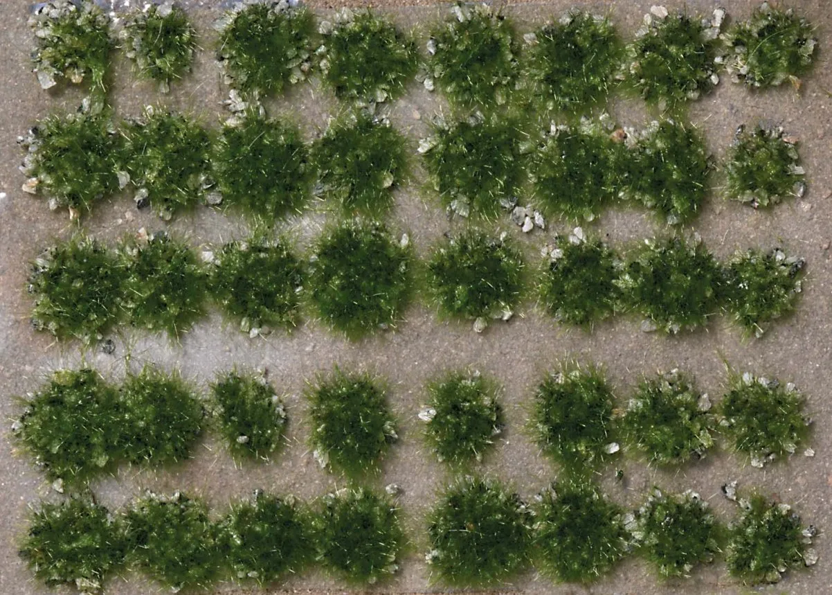 Busch 3552 Grasbüschel mit Steinen Sommer