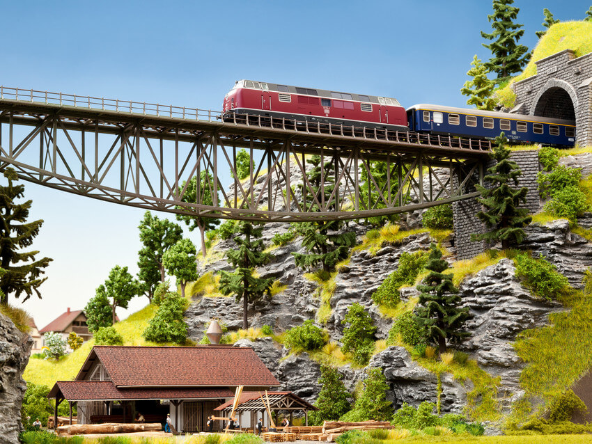 NOCH H0 67027 Fischbauchbrücke Brückenköpfen