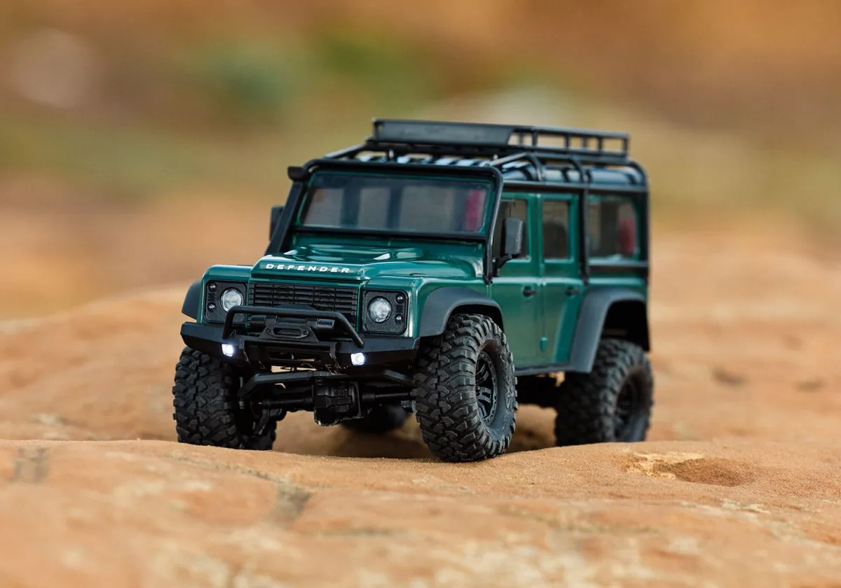 TRAXXAS® 97054-1GRN TRX-4M Land Rover Defender, grün, RTR, 4WD inkl. Akku und Lader 1/18