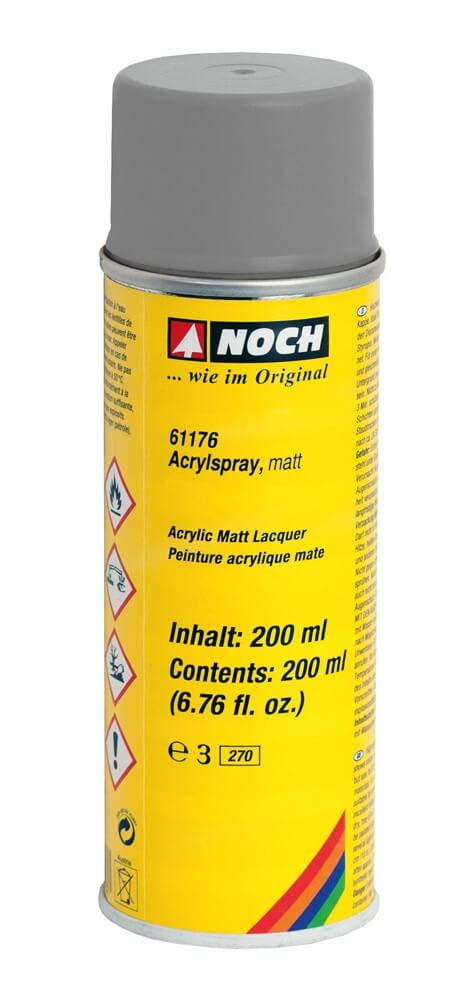 NOCH 61176 Acrylspray, matt, grau