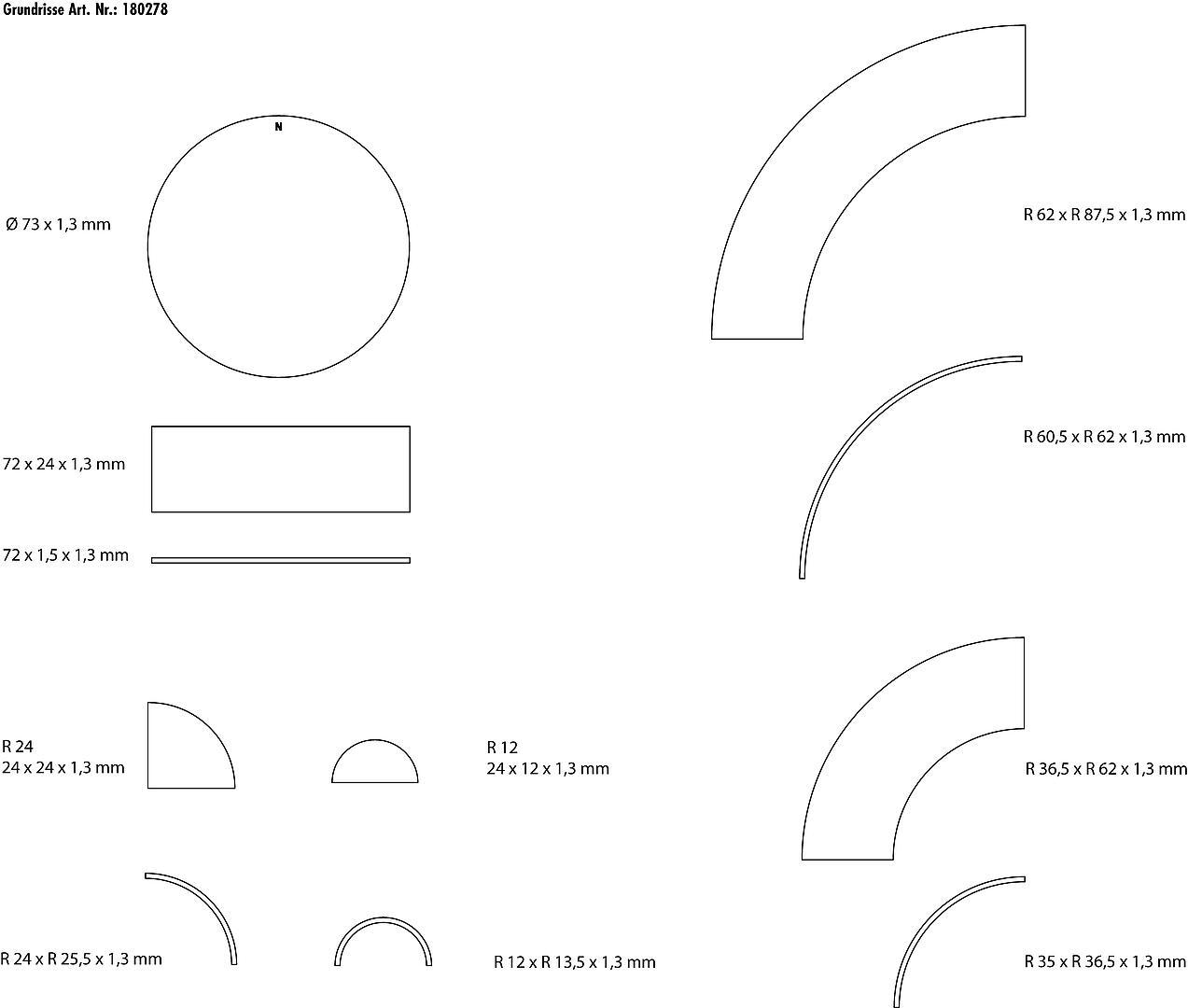 Faller 180278 Kreisverkehr und Verkehrsinsel