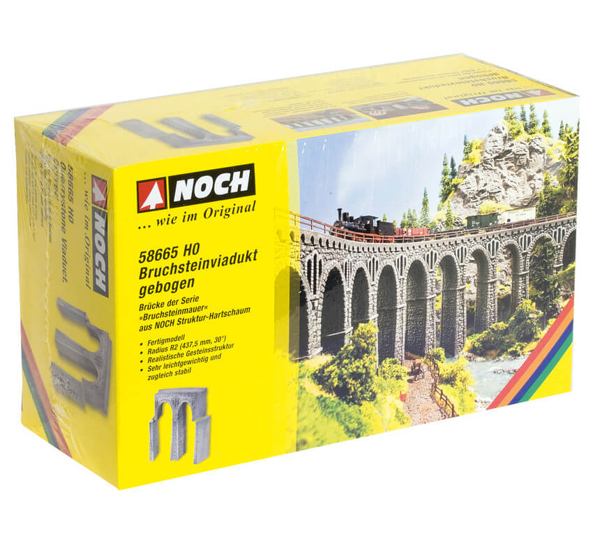 NOCH H0 58665 Bruchstein-Viadukt gebogen
