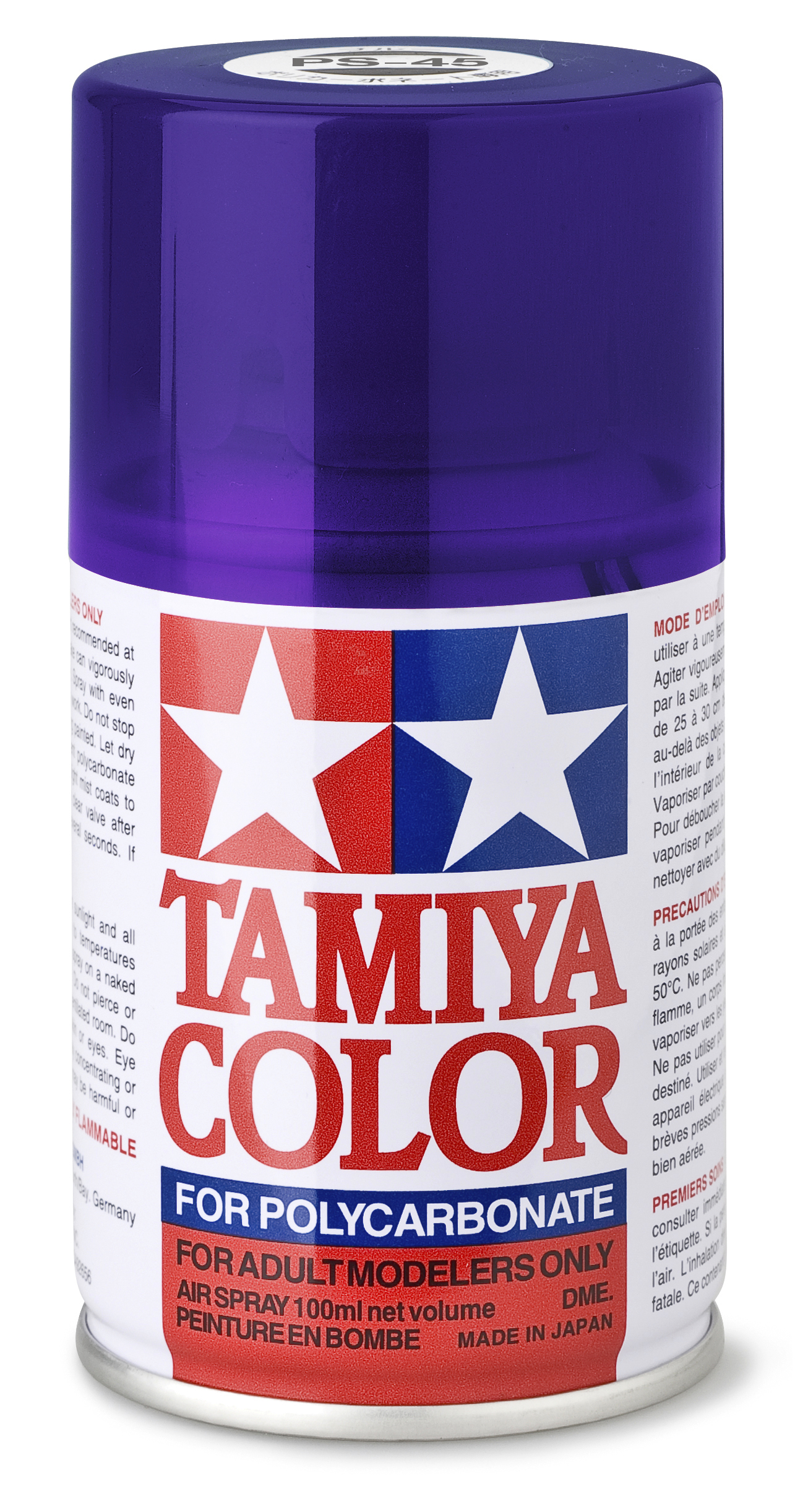 TAMIYA 300086045 PS 45 TRANSLUCENT VIOLETT Polycarbonat 100ml