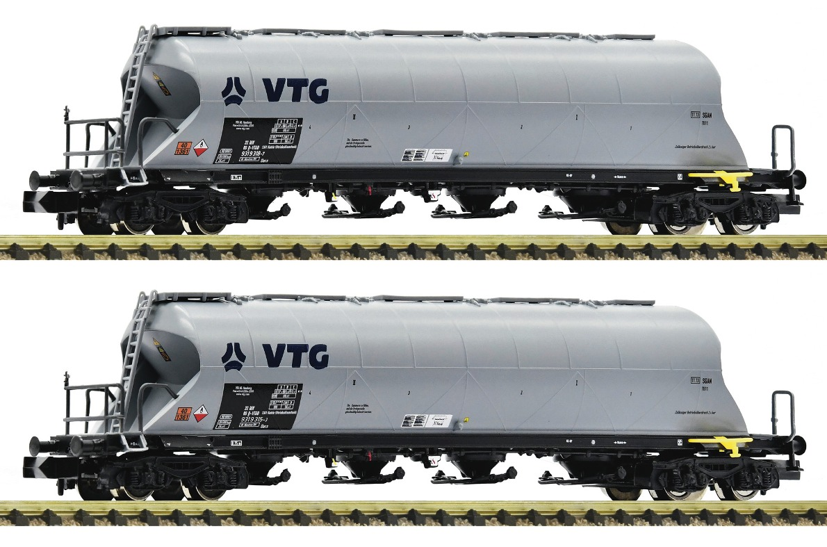 Fleischmann 6660003 2-tlg. Set Staubsilowagen VTG