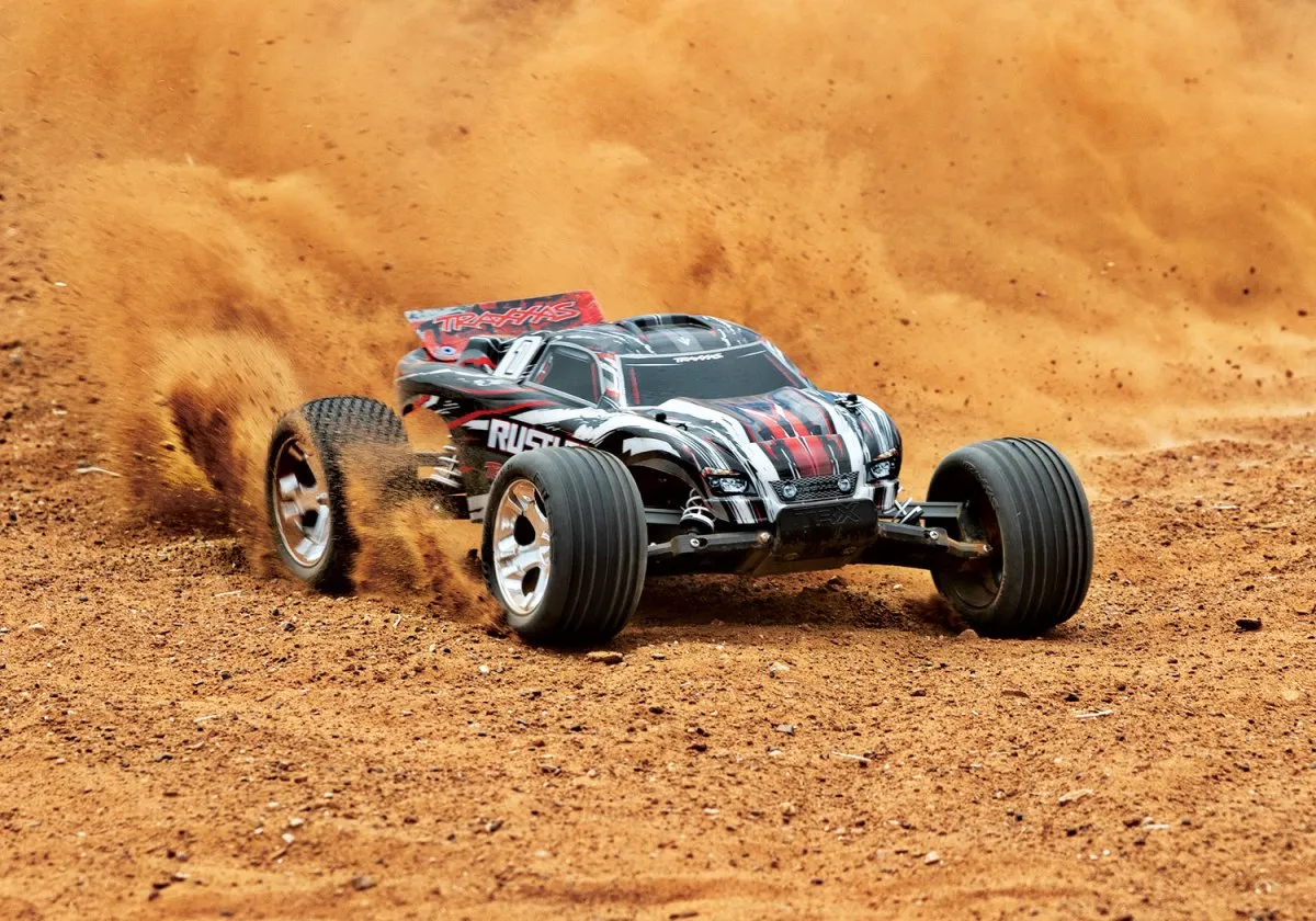 TRAXXAS® 37054-1REDX Rustler XL-5® rot RTR 1/10 2WD Akku Ladegerät