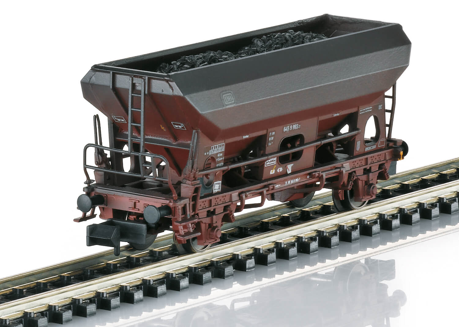 Minitrix 15536 Güterwagen Set Seitenentladewagen mit Kohlelager Eckartshausen