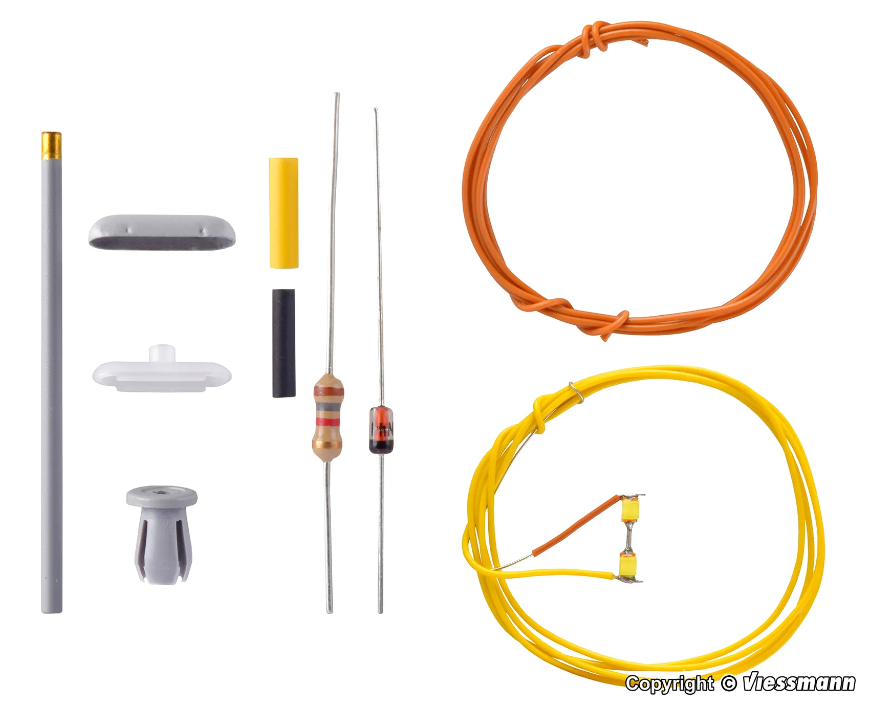 Viessmann 6626 Bausatz Bahnsteigleuchte 2 LEDs weiß