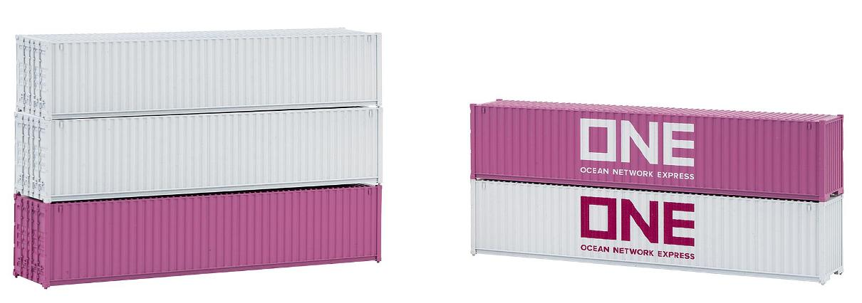 Faller 182152 5er-Set 40' Container ONE
