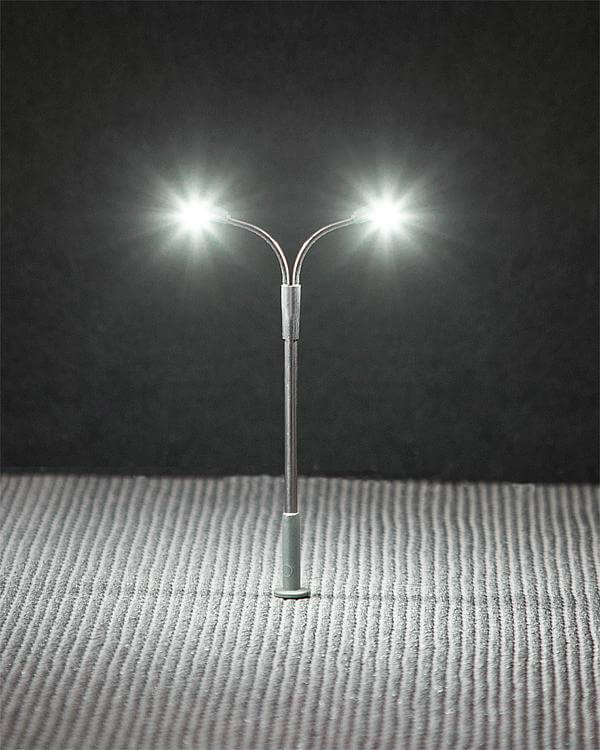 Faller 272221 Spur N LED-Straßenbeleuchtung Peitschenleuchte Doppelausleger