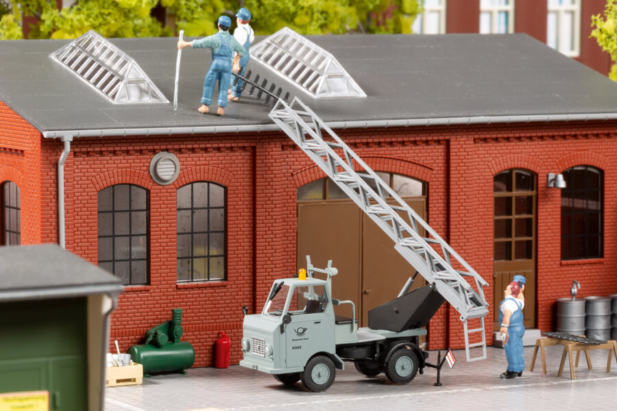 Auhagen 40502 Multicar M22 Drehleiter Post Fermeldetechnik