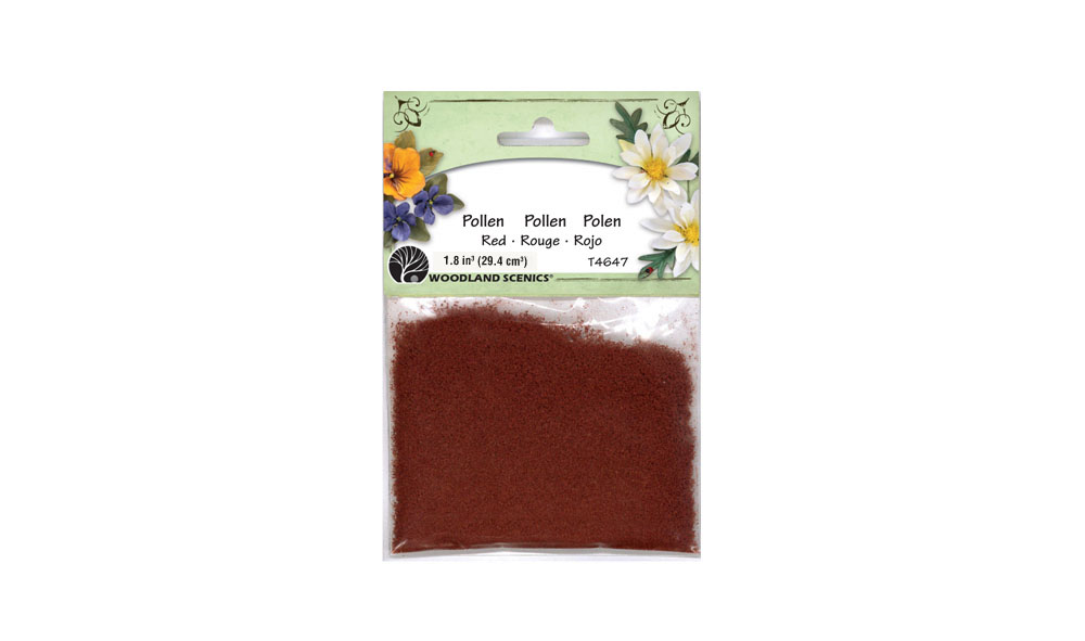 Woodland Scenics T4647 Pollen rot red Paper Flower 