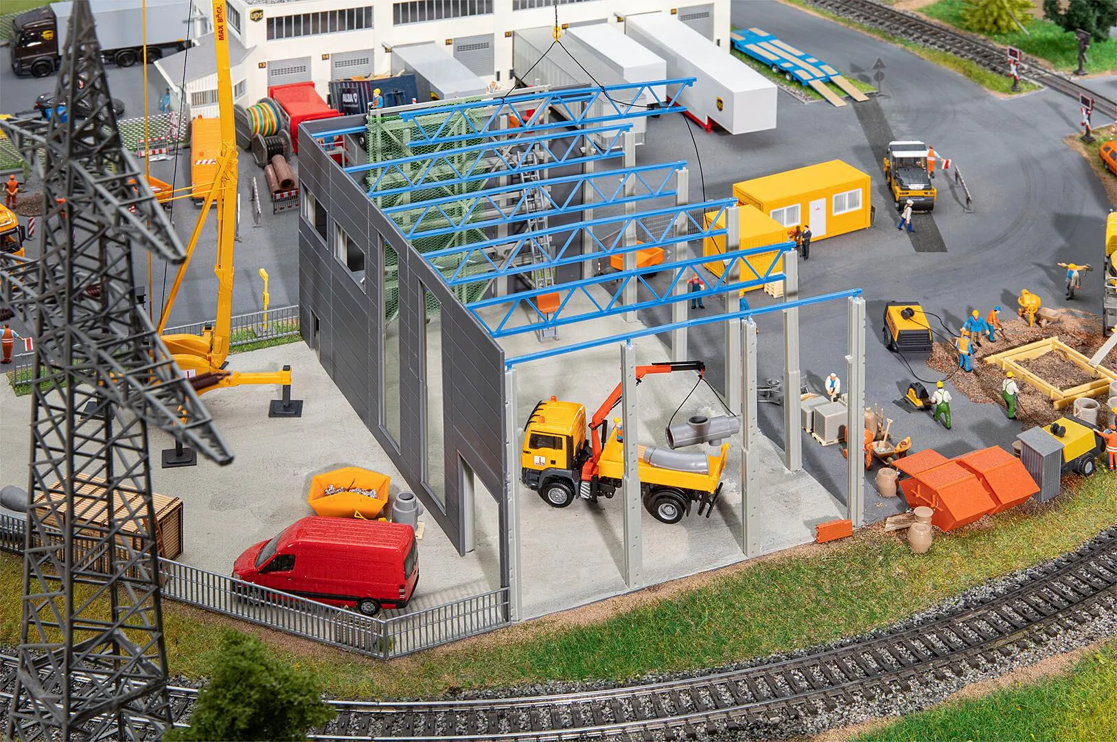 FALLER H0 130892 Industriehalle im Bau Systembau