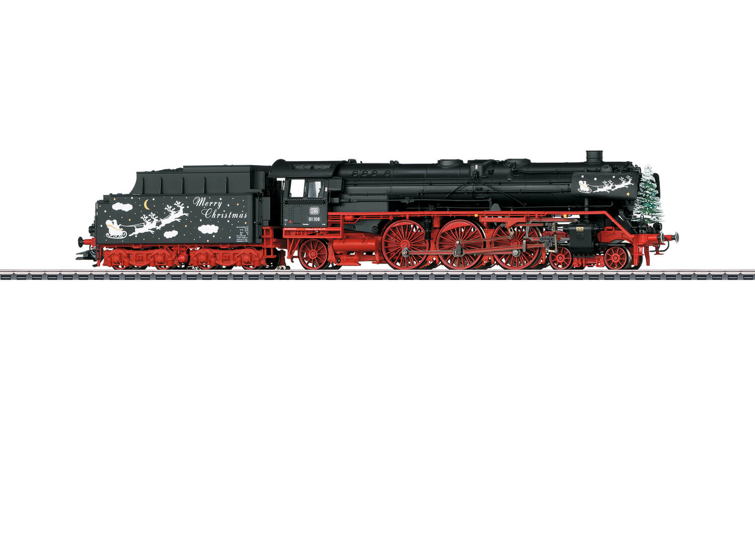 Märklin 39006 Dampflokomotive Baureihe 01 Weihnachtslokomotive mit Licht und speziellen Soundfunktionen
