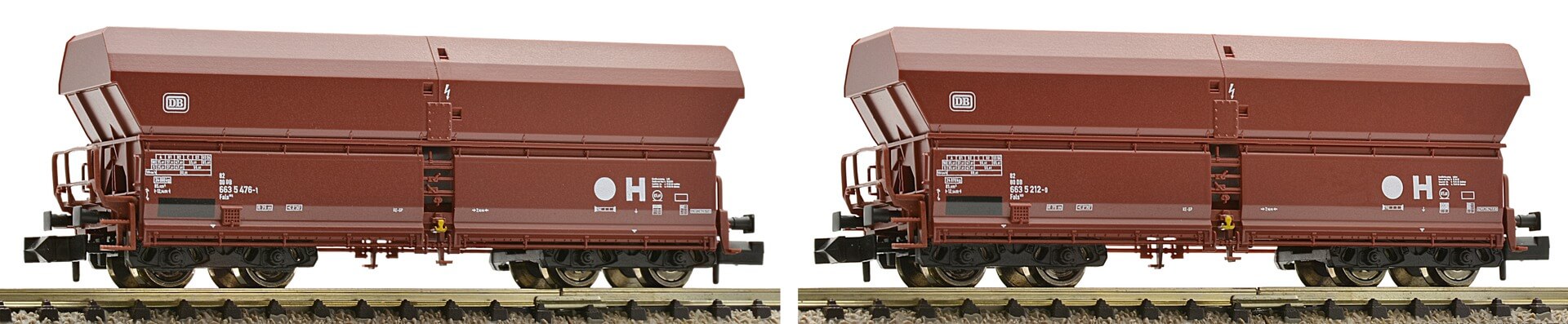 FLEISCHMANN 852416 Set Großraum-Selbstentladewagen Bauart Falns183