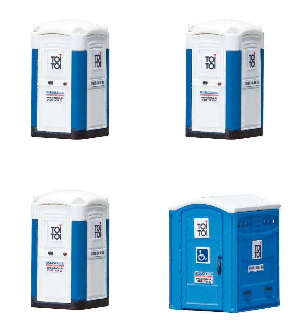 FALLER 180543 Mobile Toilettenkabinen TOI TOI 