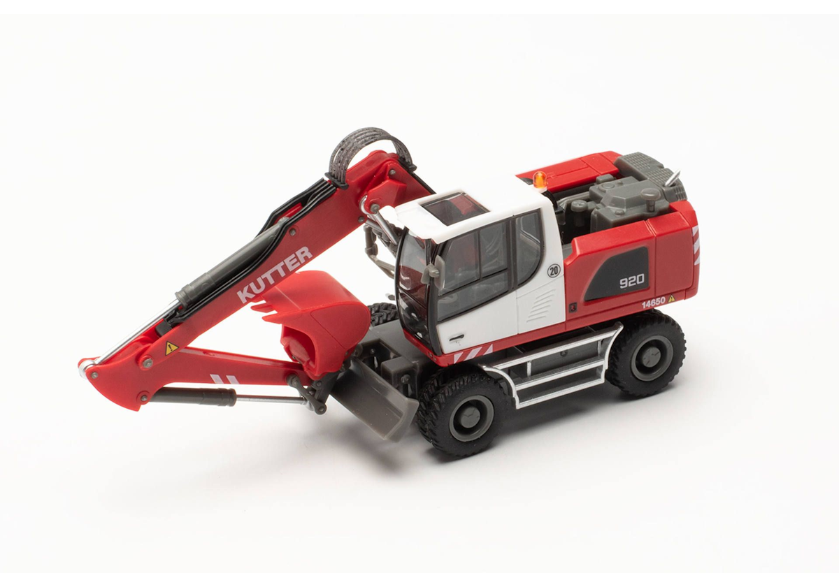 Herpa 314954 Liebherr Mobilbagger 920 Litronic Kutter Bayern Memmingen