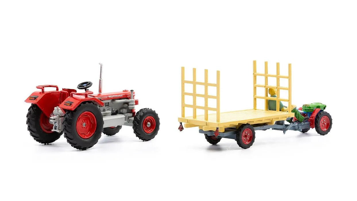 ACE 888730 Set Hürlimann D210 und Rapid mit Anhänger