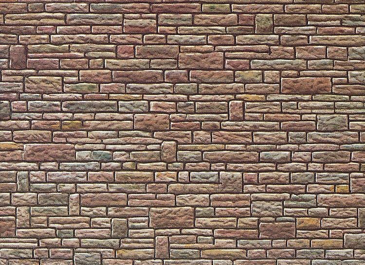 Faller 170604 H0 Mauerplatte Sandstein grün-gelb-braun