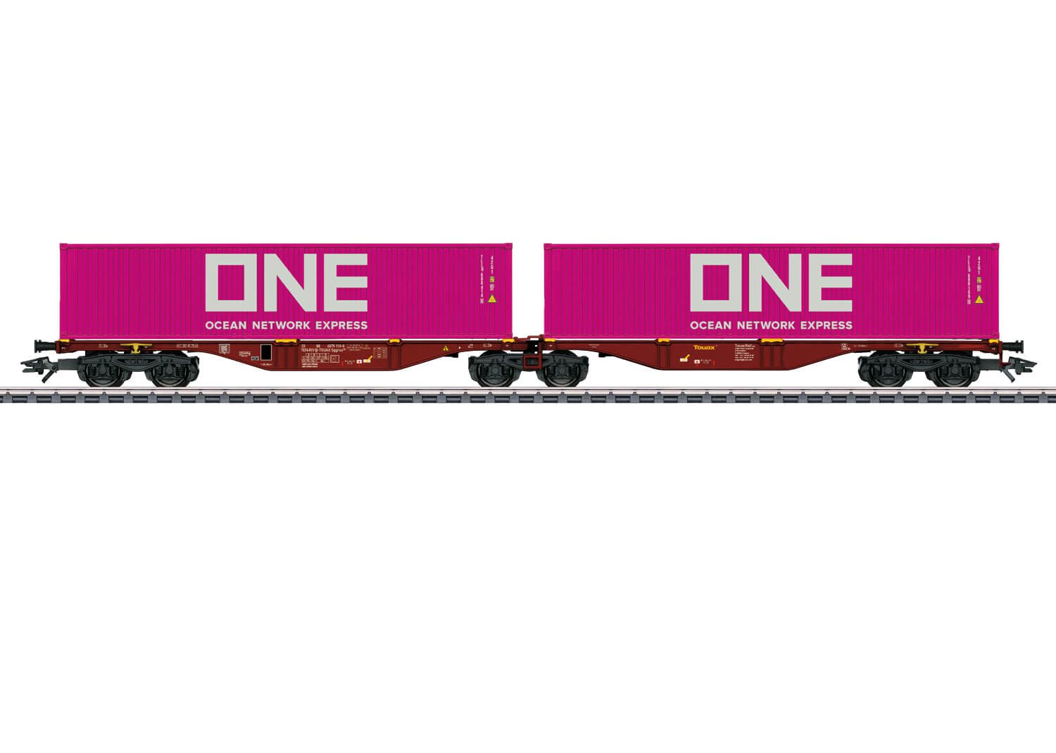 Märklin 47808 H0 Doppel-Containertragwagen ONE Bauart Sggrss 80