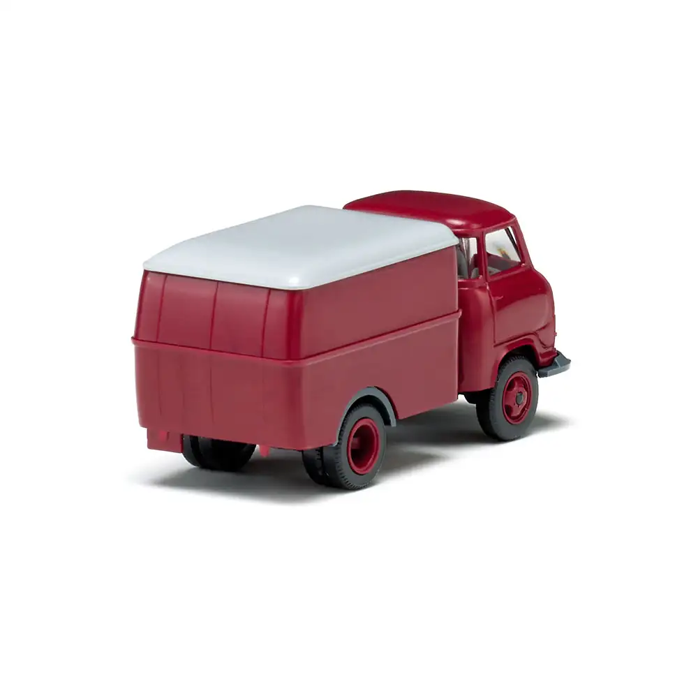 Wiking 034401 Hanomag Kurier Kastenwagen purpurrot