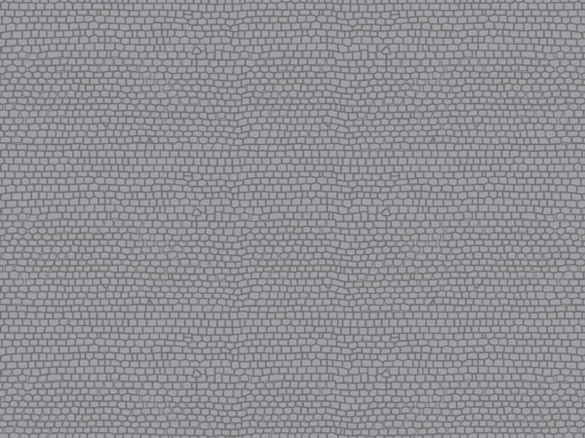 Auhagen 52436 H0 1 Dekorplatte Pflasterstein gerade lose