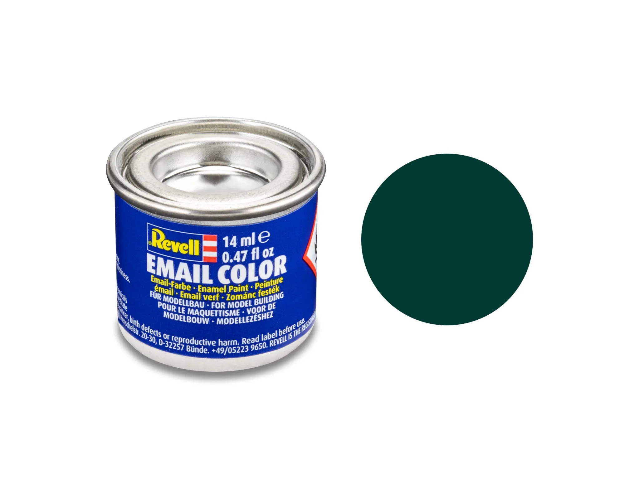 Revell 32140 Email Color Schwarzgrün matt 14 ml