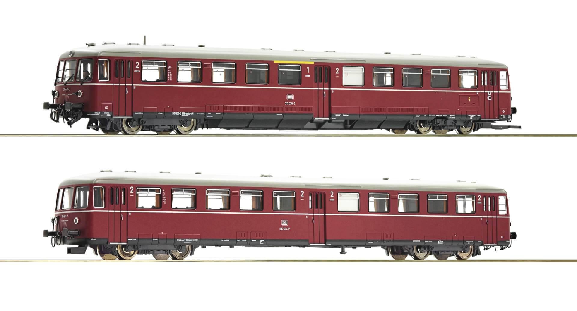 Roco 72080 H0 Akkutriebwagen BR 515 mit Steuerwagen der DB