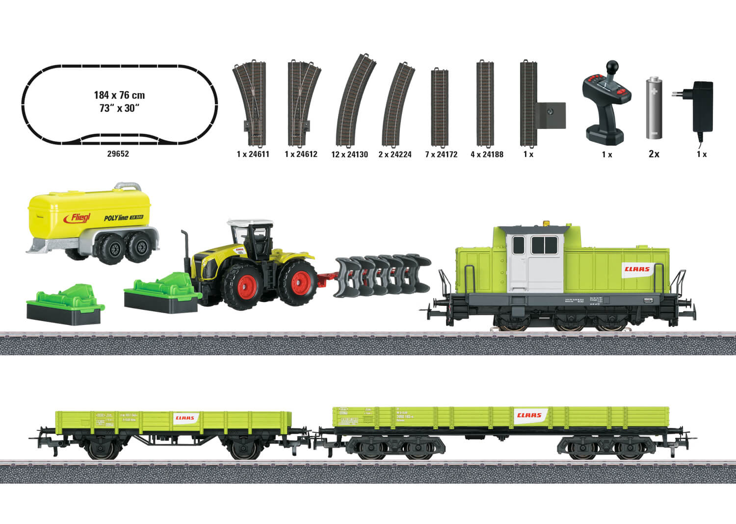 Märklin 29652 Start up Startpackung Landwirtschaftszug CLAAS