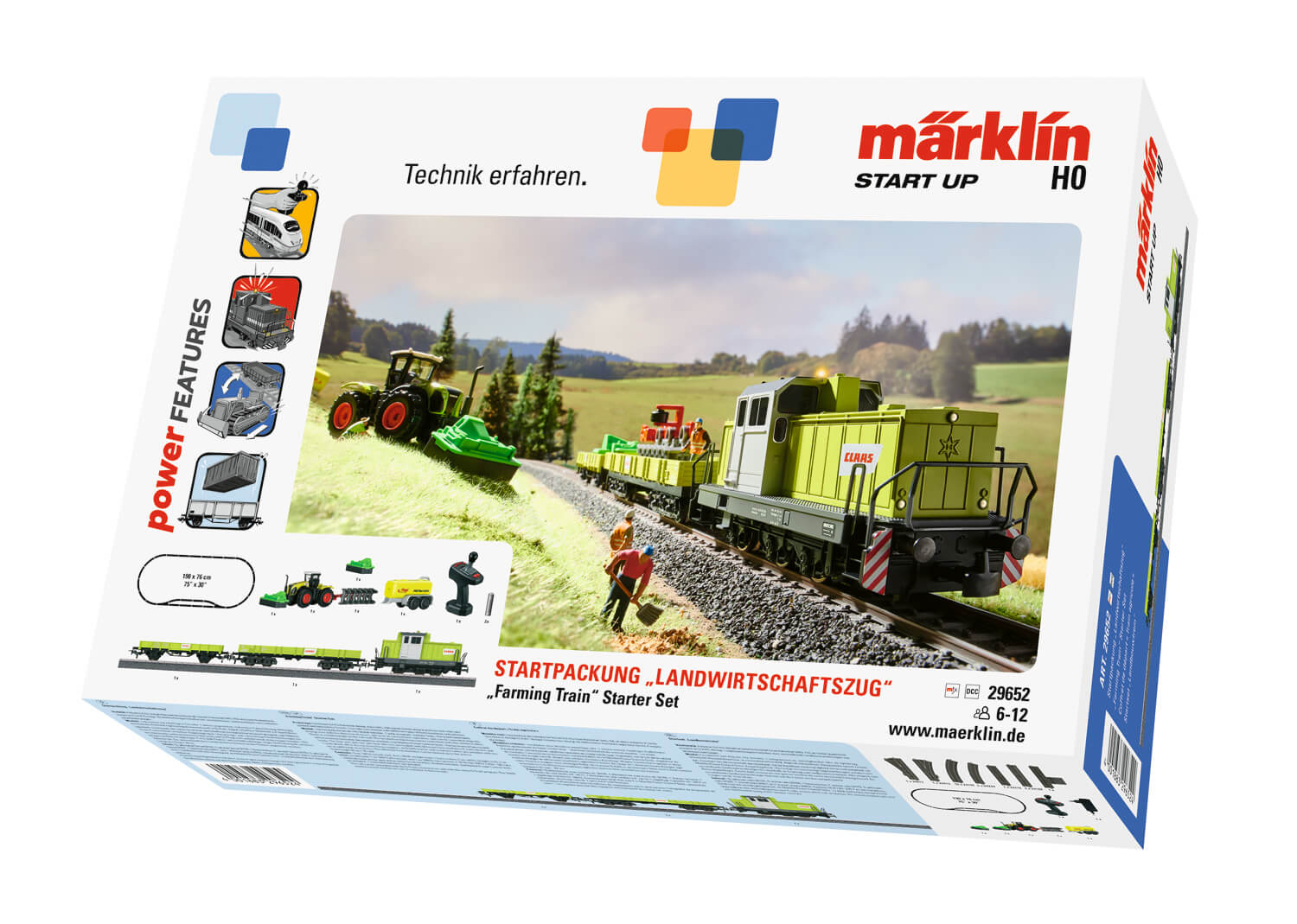 Märklin 29652 Start up Startpackung Landwirtschaftszug CLAAS