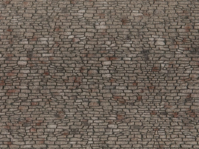 NOCH 60371 3D-Strukturfolie Bruchsteinmauerwerk